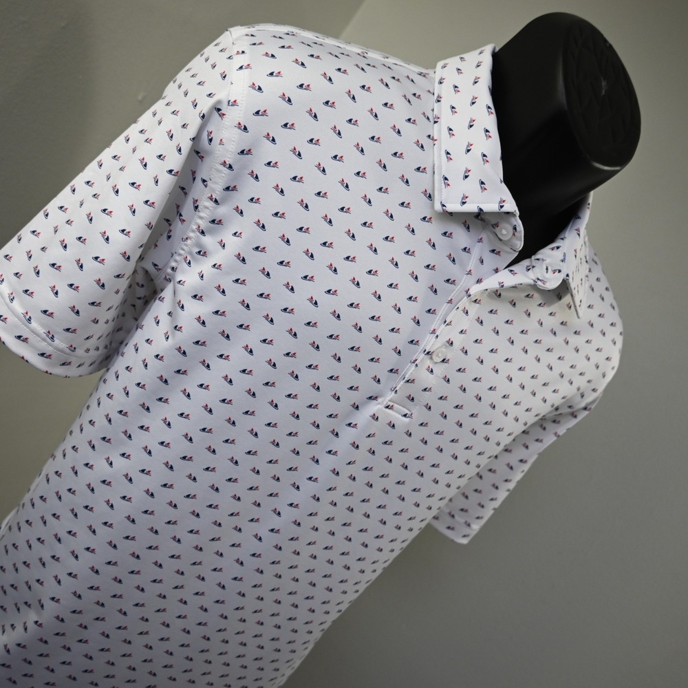Vineyard Vines Performance Golf Polo Wicking Short Sleeve Mens Size Medium - Picture 5 of 9